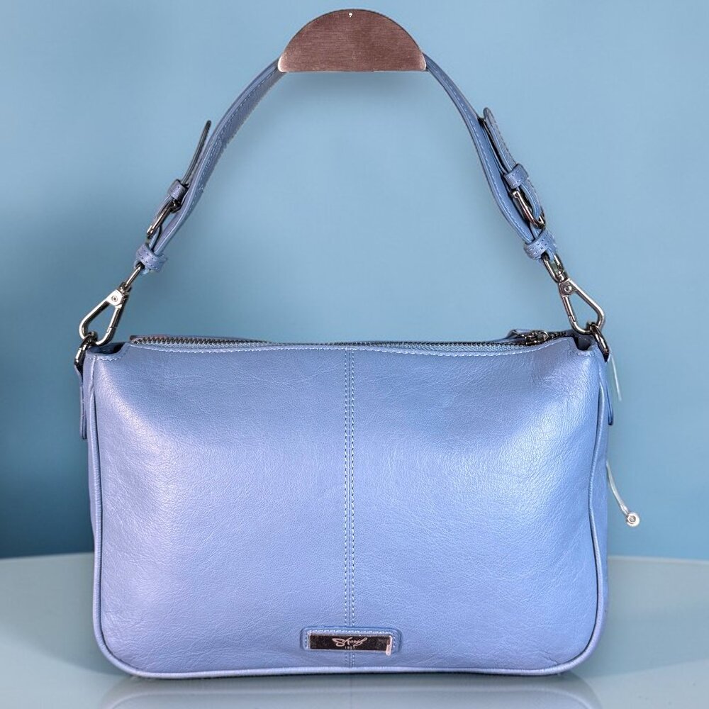 Sharif Studio Limited Edition Leather Floral Appliqué Shoulder Crossbody Bag - Picture 8 of 16